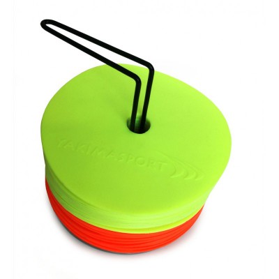 Znaczniki pola płaskie (maty znakujące) - zestaw 12 szt. niebiesko-czerwone